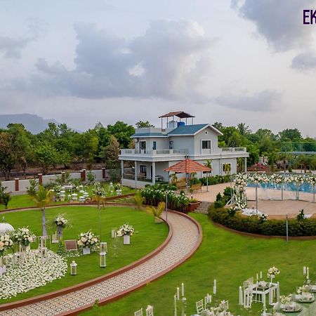Ekostay Gold Palm Estate I Cricket Turf I Rain Dance I 2 Acre Property Karjat Ngoại thất bức ảnh
