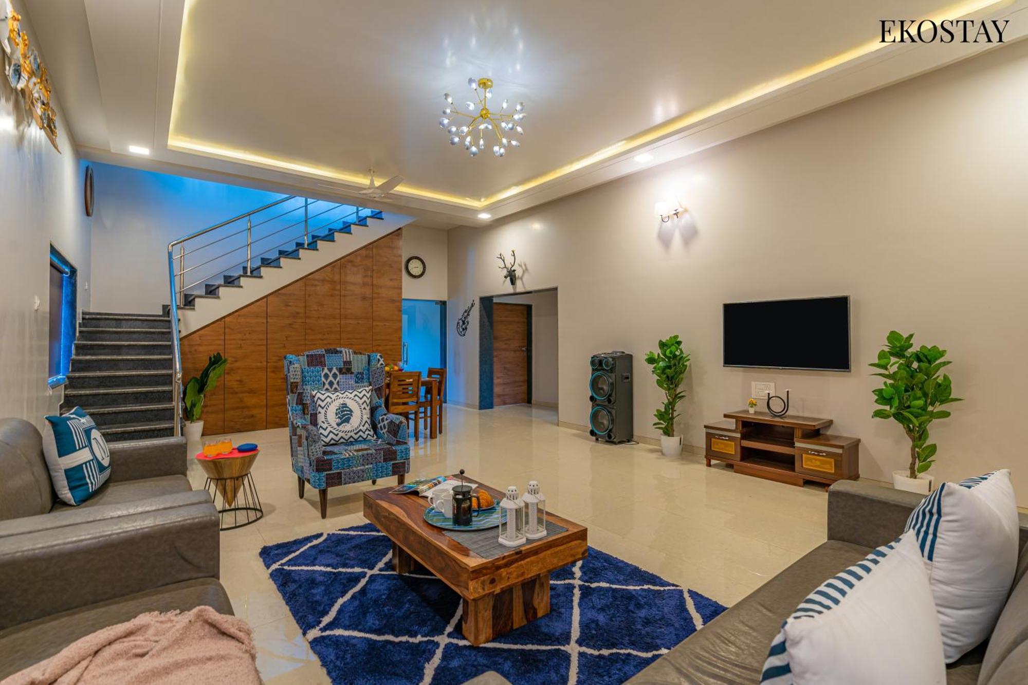 Ekostay Gold Palm Estate I Cricket Turf I Rain Dance I 2 Acre Property Karjat Ngoại thất bức ảnh