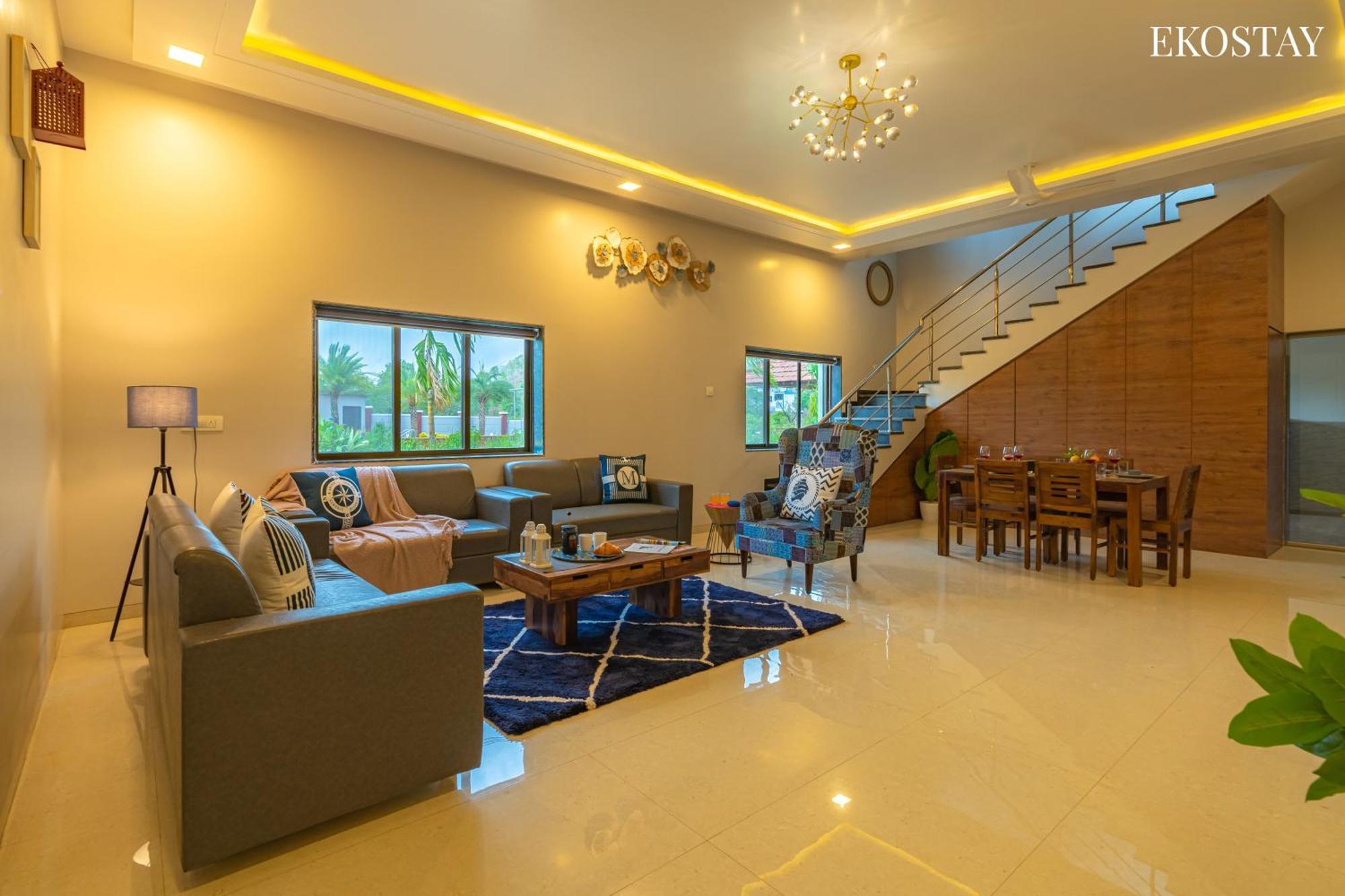 Ekostay Gold Palm Estate I Cricket Turf I Rain Dance I 2 Acre Property Karjat Ngoại thất bức ảnh